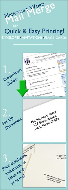 how to print addresses on envelopes