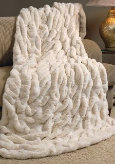 52 Best Luxury Fur Images On Pinterest Faux Throw Ivory Mink Faux Fur Couture Throw Blankets Pillows Fluffy