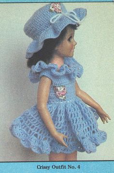 FAIRY PRINCESS DOLL - A downloadable vintage 1951 crochet pattern.