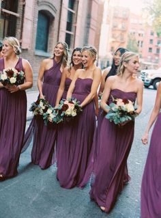Purple Bridesmaid Dresses
