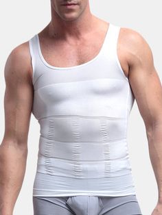 STORTO Mens Fitted Beach Swim Sports Print Workout Tank Tops Casual T-Shirts Tops
