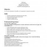 correspondent resume