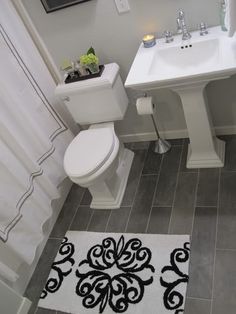 Grey Bathroom Floor Never Dates Dark Dream Home Floor Subway Tiles