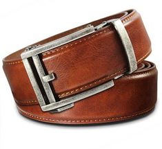 VinicioBelt Classic Antique Bronze Buckle w// Automatic Ratchet Belt