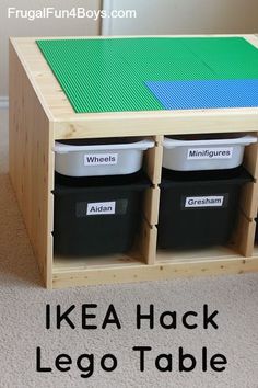 Ikea Hack Lego Table For The Boys Pinterest Trofast Convert Ikea Storage Into A Lego Table This Is Awesome