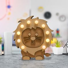 Artesanía De Mdf Forma Luna con inserto de estrella de madera.
