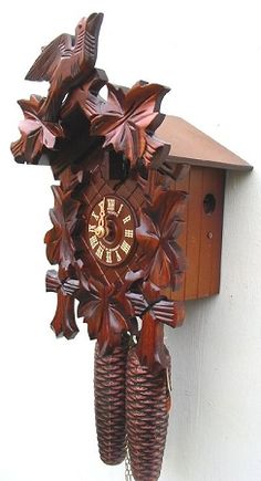 Carved Black Forest Cuckoo Clock Model #90//9HZ Anton Schneider