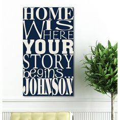 Canvas Shopping Tote Bag Home Where Our Story Begins Entryway Home Beach for Women Housewarming Gift