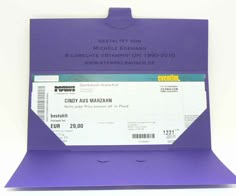 Die Rangliste der besten Tickets schön verpacken