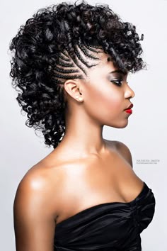 African American Braid Hairstyle Galleries Hair Style And Natural Like Look Follow Us On Fb For More Cool Looks And Hair Care Https Braided Mohawk