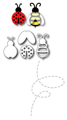 Image result for cards made using Frantic Stamper ladybug & Bee