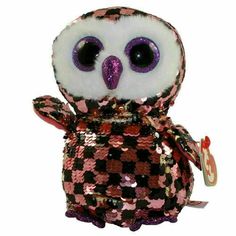 TY Beanie Boos Yappy the Chihuahua 10/" MED w// Reversible Sequins Red Heart Tag