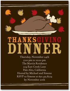 35 best thanksgiving invitations images on pinterest thanksgiving