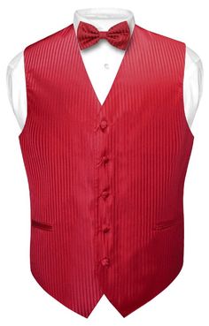 Men's Vertical stripes Tuxedo Vest Waistcoat & 2.5 Skinny Slim Tie Hot Pink Men's Vertical stripes Tuxedo Vest Waistcoat & 2.5 Skinny Slim Tie Hot Pink