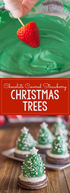 reindeer rice krispie treats christmas pinterest rice krispies diy strawberry christmas trees with an oreo base are easy enough for kids of all ages