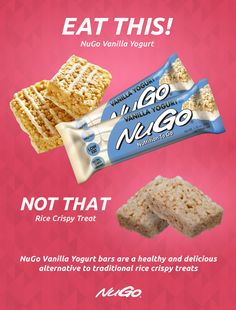 Try A Nugo Family Vanilla Yogurt Bar Instead Of A Traditional Rice Crispy Treat You Try A Nugo Family Vanilla Yogurt Bar Instead Of A Traditional Rice Crispy Treat You