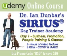 Dr Ian Dunbar S Sirius Dog Trainer Academy On Udemy Com Save 10