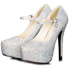 Garyline Metallic Pointed Toe Evening Dress Pump Bridal Heels Prom Party High Heels