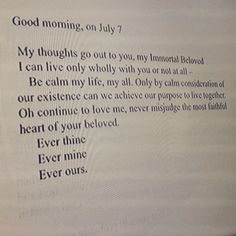 Ever thine ever mine ever ours beethoven