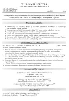 Business System Analyst Sample Resume Writing Tips Companion Business System Analyst Sample Resume Writing Tips Companion