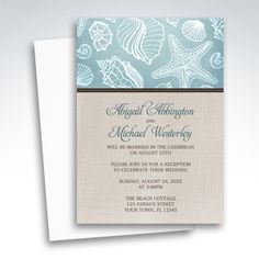 Beach Reception Only Invitations Beach Reception Only Invitations
