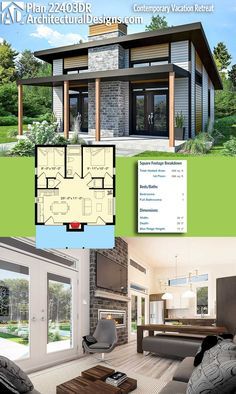 Modern Style House Plan - 3 Beds 2.00 Baths 2115 Sq/Ft Plan #497-31 ... Modern Style House Plan - 3 Beds 2.00 Baths 2115 Sq/Ft Plan #497-31 ...