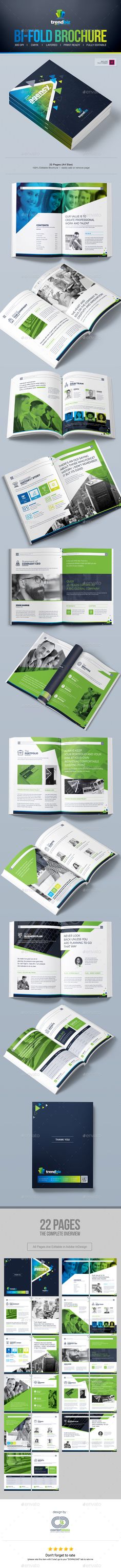 company profile design template landscape corporate brochure