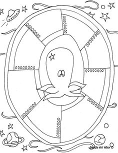 Letter Coloring Pages Doodle Art Alley