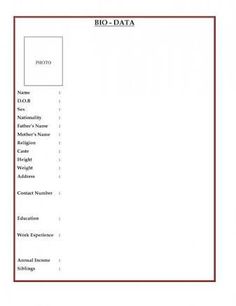 top 03 samples of marriage biodata format ms word and pdf bond of biodata format in ms word