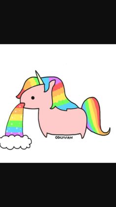 Unicorn Rainbow And Overlay Image Unicorn Rainbow And Overlay Image