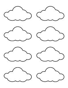 clouds template printable