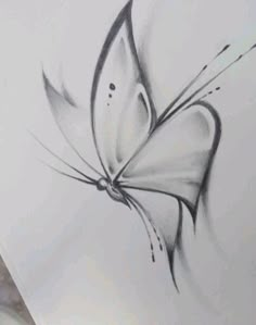 How to draw a butterfly  #butterfly #drawing Art Drawings Sketches Pencil, Art Drawings Sketches Creative, Art Drawings Simple, Art Sketchbook, Cool Drawings, Beauty Drawings, Sketching Ideas Pencil Creative, Animal Pencil Drawings, Drawing With Pencil