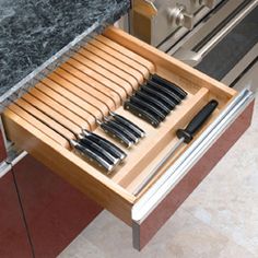 35 Best Drawer And Slides Images On Pinterest Bathroom Maple Knife Block With Divider Naturalwood Kitchen And Bath Accessories Custom Service Hardware