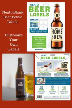 Premium Quality Beer Label Vinyl Decal Sticker Micro Brewery Home Brew Bottle