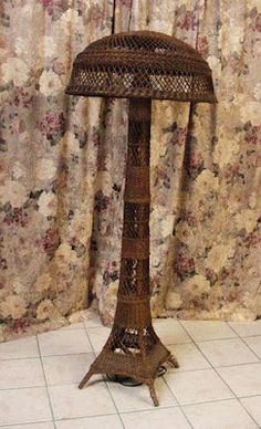 rare vintage wicker table lamp, 1920's. #antique #vintage #lamp rare vintage wicker table lamp, 1920's. #antique #vintage #lamp