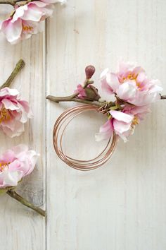 Nature Napkin Rings Diy Pinterest Napkins And Ring Diy Fl And Copper Napkin Rings