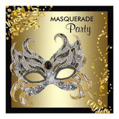 Black /& Golden Colour ! Beautiful Designed Party Mask