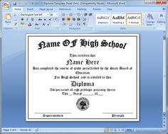 free printable college degrees
