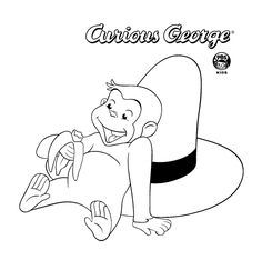Free Curious George Coloring Pages For Kids