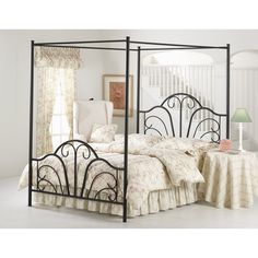 Wrought Iron Canopy Bed And Hilale Dover Canopy Bed Hl1527