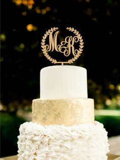 Custom Monogram Wedding Cake Topper Initial Wooden Rustic Toppers For Weddings Gold Silver Custom Monogram Wedding Cake Topper Initial Wooden Rustic Toppers For Weddings Gold Silver