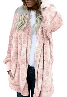 Womens Coats Plus Winter,2019 Fleece Hooded Open Front Long Sleeve Fuzzy Sherpa Floral Warm Two Pockets Coat Jacket Outwear Womens Coats Plus Winter,2019 Fleece Hooded Open Front Long Sleeve Fuzzy Sherpa Floral Warm Two Pockets Coat Jacket Outwear