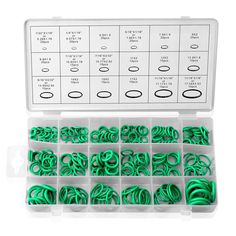 SIENOC 225pc NBR A/C O Ring Assortment O-Ring Set seal HNBR Ring Seal O Ring SIENOC 225pc NBR A/C O Ring Assortment O-Ring Set seal HNBR Ring Seal O Ring