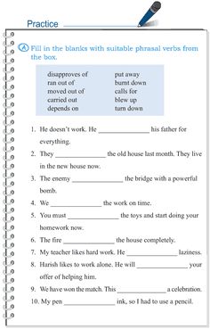 grade 5 grammar lesson 15 phrasal verbs 5 test of