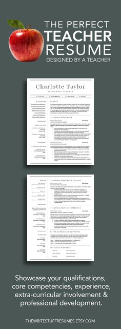 Teacher resume template for Word and Pages Educator Resume - educator resume Teacher resume template for Word and Pages Educator Resume - educator resume