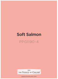 22 Best Salmon Pink Color Images Palettes Pastel Colors Soft Salmon Pink Paint Color By Ppg Voice Of Get This Tinted
