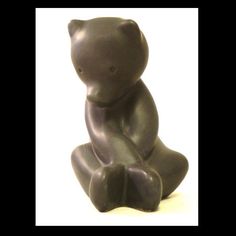 Ferguson Looking Down Bear Black 1978 Pigeon Forge Pottery Signed D