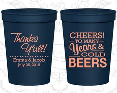 600 Best Wedding Stadium Cups 1 Images On Pinterest Cheers To Many Years And Cold Beers Plastic Cups Thanks Yall Wedding Stadium 570