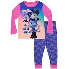Shimmer /& Shine Pigiami Interi a Maniche Lunghe per Ragazze Genies