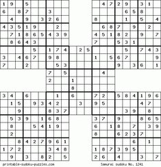 Samurai Sudoku Puzzle Book Samurai Sudoku Puzzle Book 100 Expert Puzzles for Samurai Sudoku Lovers